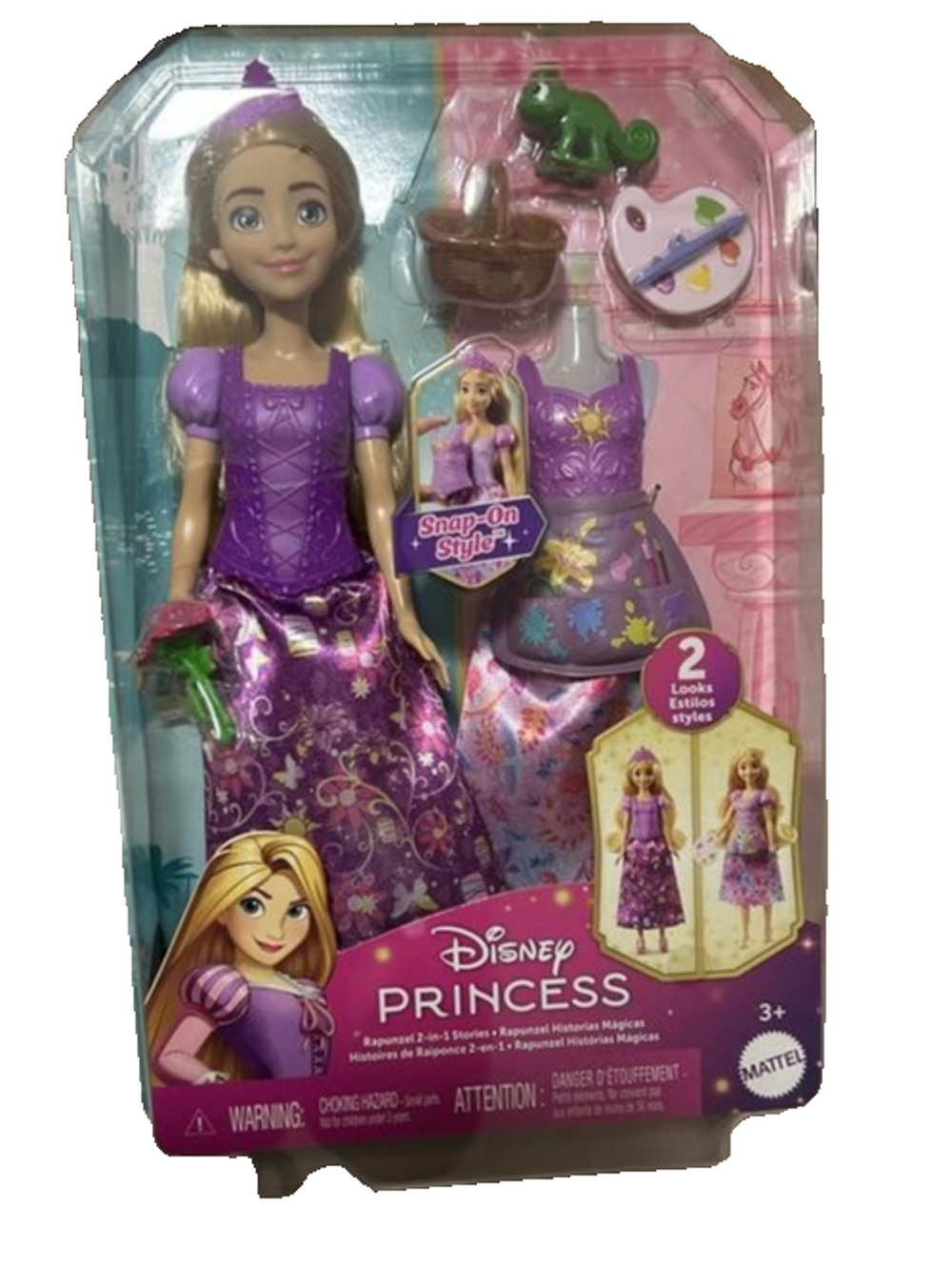 Disney Princess 2-in-1 Stories Rapunzel Fashion Doll Set manufactured by Mattel